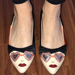 Alice and Olivia Face Flats